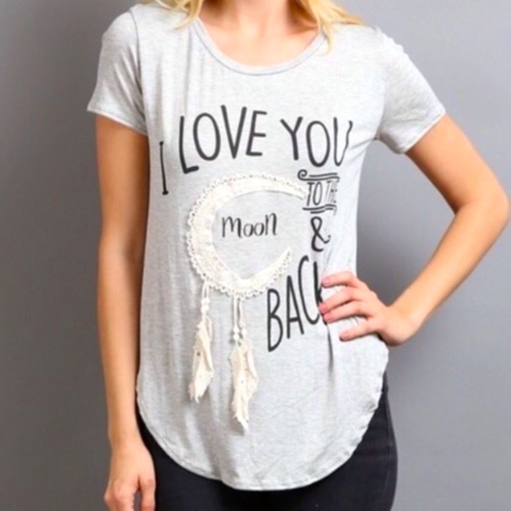 April Spirit Boho Graphic Tee-Size M